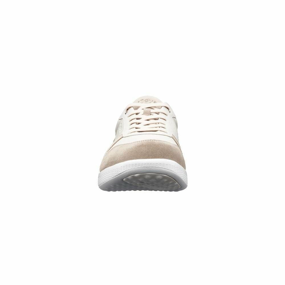 Beige White Men's Joya Sven Sneakers | 082KBRZUP